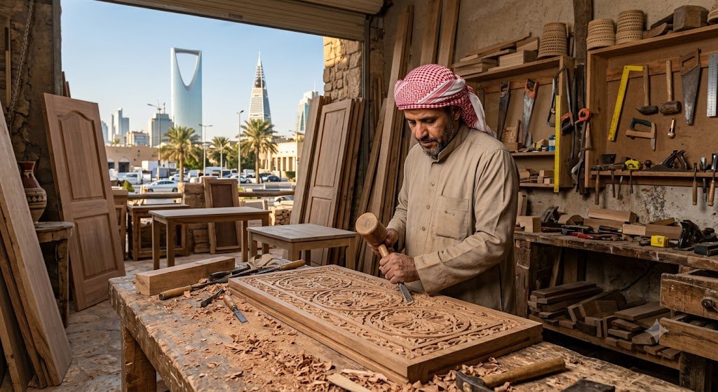 نجار خشب حي الملقا بالرياض