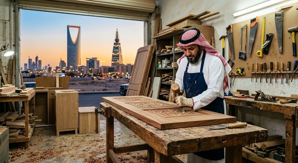 نجار خشب حي غرناطه بالرياض